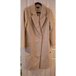 Quince Italian Wool Classic Single-Breasted Coat NWT Size L